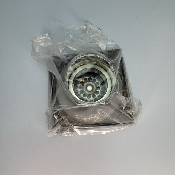 Kingston Brass 4" Drain Cover Square Brushed Nickel Hair Catcher Adapter Open‎ - Picture 5 of 9